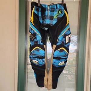 O'Neal MX,  Blue and Yellow Motocross Pants.☆♡☆